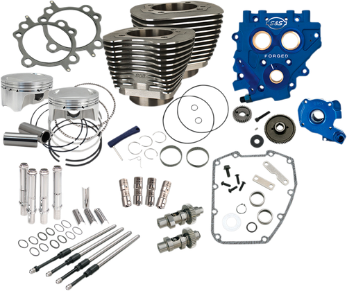 OPEN BOX S&S CYCLE 330-0669 110" Power Package Performance Kit - Gear Drive Black 330-0669-OB