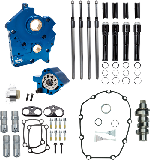 OPEN BOX S&S CYCLE 310-1012C Cam Chest Kit for M8 - Oil Cooled Chain Drive 475 Cam Black Pushrod Tubes M8 310-1012C-OB
