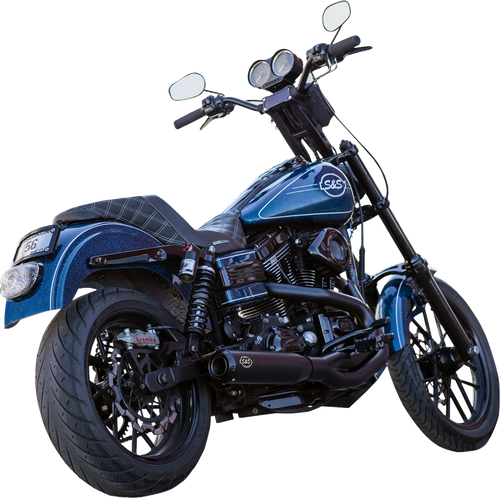 OPEN BOX S&S CYCLE 550-1098 2-into-1 Qualifier Exhaust System - Guardian Black 550-1098-OB