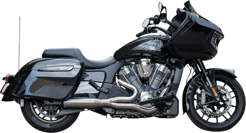 OPEN BOX S&S CYCLE 550-1082 2-into-1 Qualifier Exhaust System - Race Only Brushed Stainless Steel 550-1082-OB