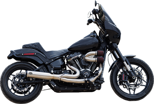 OPEN BOX S&S CYCLE 550-1103 2-into-1 Qualifier Exhaust System - 50-State Silver Softail 550-1103-OB