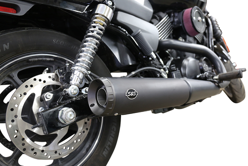 OPEN BOX S&S CYCLE 550-0703 Grand National Slip-On Muffler - 4" Black Ceramic XG500/750 550-0703-OB