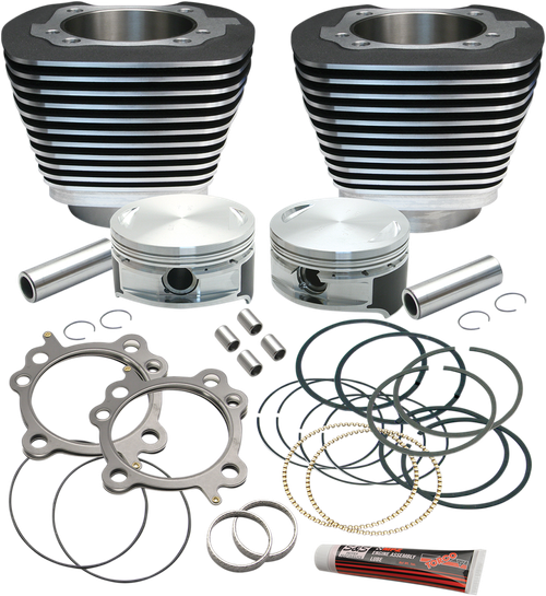 S&S CYCLE 910-0203 Cylinder & Piston Replacement for S&S 106" Stroker Kit - Black