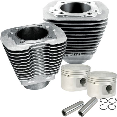 S&S CYCLE 910-0179 Cylinder & Piston Kit - 80" - Evolution Big Twin - Natural - 80" Evolution Big Twin Natural
