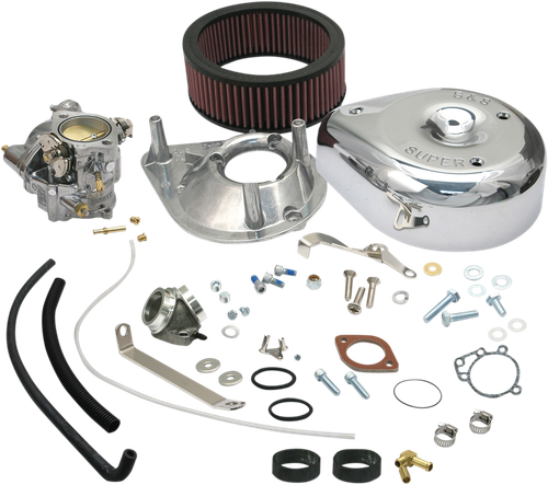 S&S CYCLE 11-0404 Super E Carburetor Kit with Manifold - Sportster