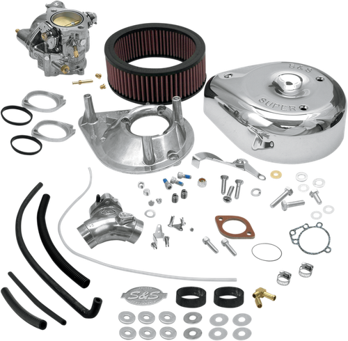 S&S CYCLE 11-0407 Super E Carburetor Kit with Manifold - Big Twin
