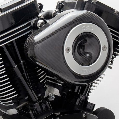 OPEN BOX S&S Cycle 2017+ M8 Models Stealth Air Cleaner Kit w/ Carbon Fiber Cover - 170-0498B 170-0498B-OB