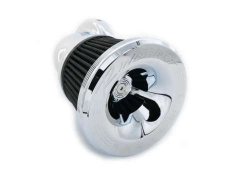 RINEHART RACING MOTO Series 90° Velocity Air Cleaner - 2000-2017 Twin Cam (Cable) / Chrome - 910-1102C