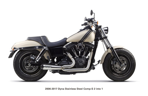 TWO BROS 005-3750199 HD Dyna (06-17) 2-1 COMP-S EXHAUST