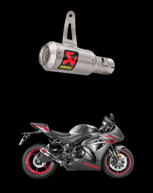 AKRAPOVIC S-S6R9-WT TITANIUM Slip-On Exhaust V-Strom 650 17-21