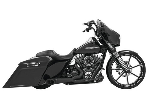 Freedom HD00849 Pitch Black 2:1 Cat Delete Turnout Exhaust m8 fl 17-25