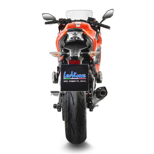 Canon - leon Leovince 14182E Carbon Full Exhaust System Ninja 650 650R 17-21