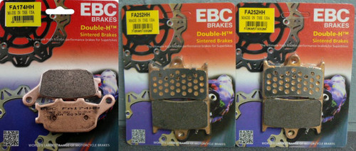 Ebc Fa252Hh Front 2 Sets & Rear Fa174Hh Brake Pads Hh Sintered