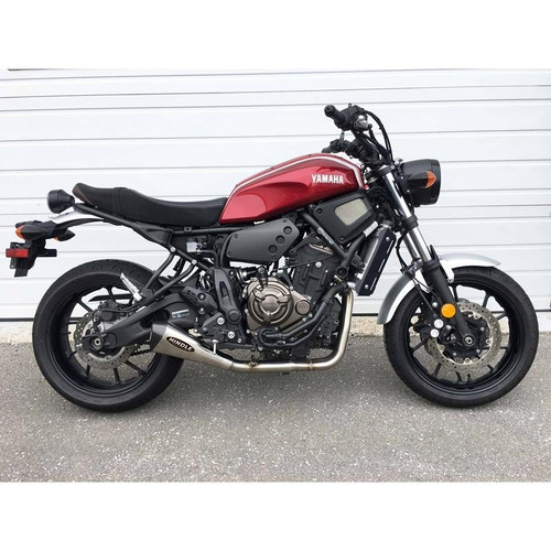 HINDLE 75-0407MC MEGAPHONE W CARBON CAP FULL EXHAUST SYSTEM FZ07 MT07