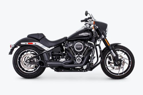 FREEDOM PERFORMANCE HD00812 TURNOUT 2-1 PITCH BLACK SERIES M8 SOFTAIL 18-20