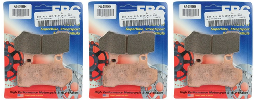 EBC HH Double H Sintered Metal Brake Pads - FA409HH 3 SETS TOTAL FRONT & REAR