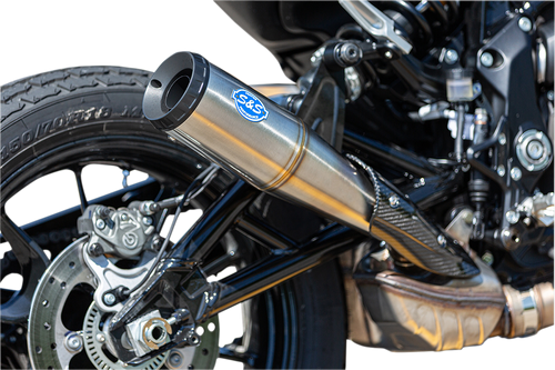 S&S CYCLE 550-0854 Grand National Slip-On Muffler - Stainless Steel FTR 1200