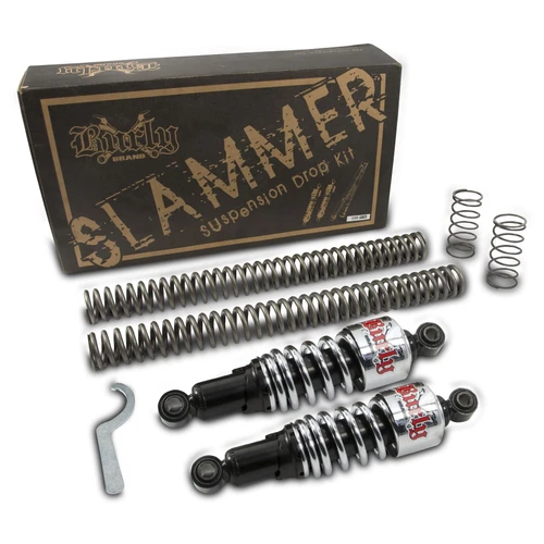 BURLY BRAND SLAMMER KIT SPRINGS & CHROME Shocks B28-1003 DYNA 06-17