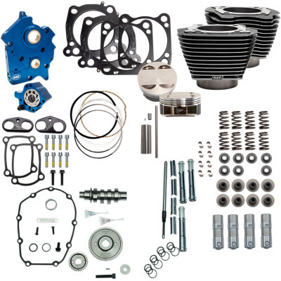 S&S 310-1110 128" BIG BORE KIT GEAR DRIVE CAM GRANITE M8 18-20