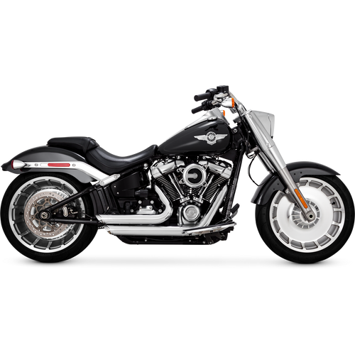 Vance 17335 Chrome  Shortshots Staggered Exhaust Softail Breakout / Fat Boy 18-25