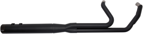 S&S CYCLE 550-0729 2-into-1 Sidewinder® Exhaust System - FL M8 Black Ceramic