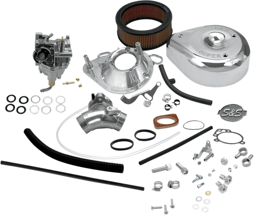S&S CYCLE 11-0419 Super E Carburetor Kit with Manifold - Evolution Big Twin