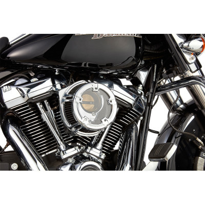 ARLEN NESS 18-970 Chrome Method Clear Series Air Cleaner Kit FL 17-20