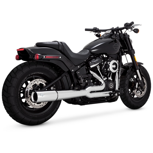 Vance 17387 Pro Pipe Chrome 2:1 exhaust Softail m8 18-25 skinny tire