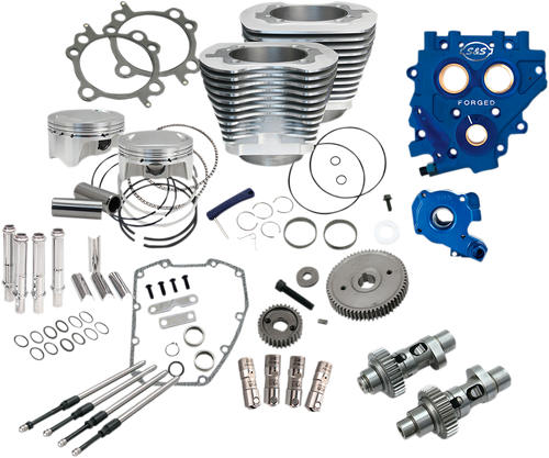 S&S CYCLE 330-0667 110" Power Package Performance Kit - Gear Drive Silver