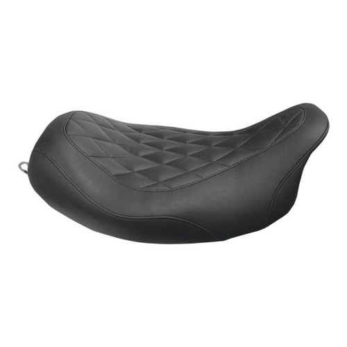 MUSTANG 76694 WIDE TRIPPER SOLO SEAT BLACK DIAMOND STITCH 08-20 TOURING FL