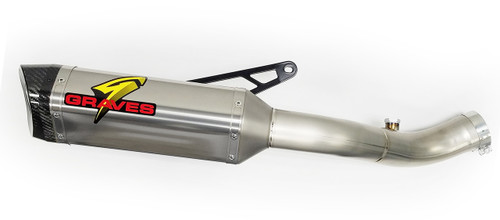 GRAVES EXA-17TUO-CETT TITANIUM CAT DELETE SLIP-ON EXHAUST TUONO 17-20
