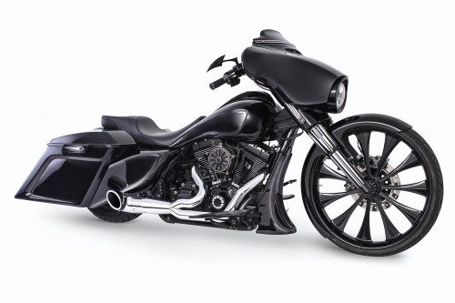 Freedom Performance  HD00847 2:1 Chrome Turnout exhaust  FL M8 17-23