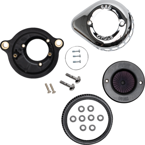 S&S CYCLE 170-0717A Air Stinger Stealth Air Cleaner Kit - Chrome