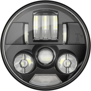 LED BLACK PROBEAM & HEADLIGHT CHALLENGER & CHIEF W HARNESS