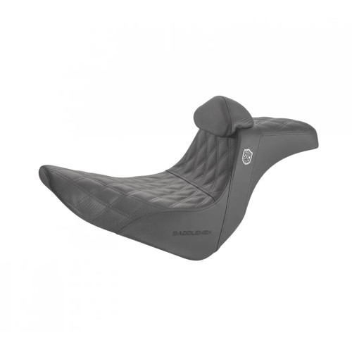 SADDLEMEN SC81829DBRT SDC Pro Series Gripper Seat w Backrest Lowrider 18-24 S ST