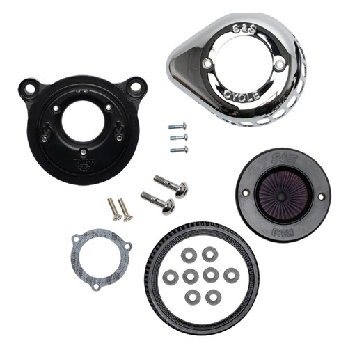 S&S 170-0719 Stealth Air Stinger Kit chrome Teardrop 08-16 HARLEY