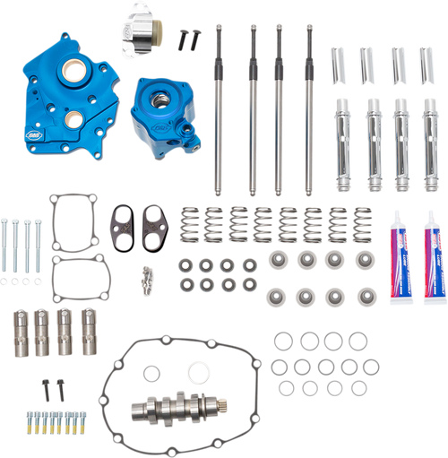 S&S 310-1082b 550 550C CHAIN CAM CHEST KIT CHROME TUBES M8 17-23