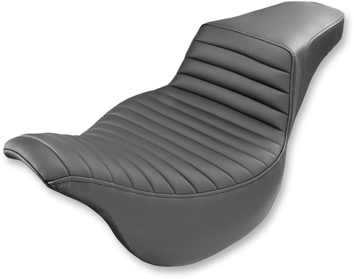 SADDLEMEN 808-07B-171 Black TUCK N ROLL TR Step Up Seat FL 08-22  Harley-Davidson