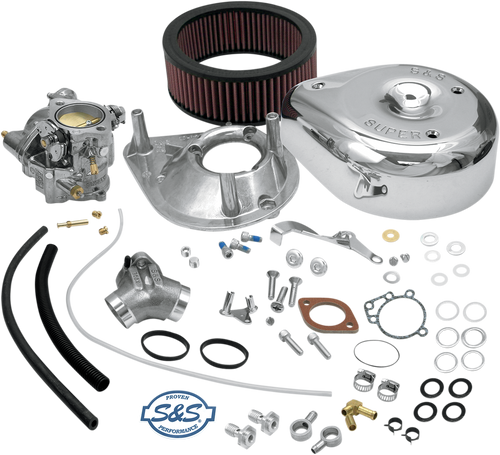 S&S CYCLE 11-0409 Super E Carburetor Kit with Manifold - Sportster