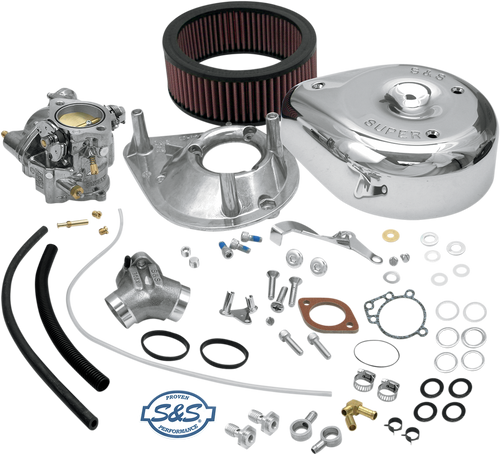 S&S CYCLE 11-0409 Super E Carburetor Kit with Manifold - Sportster