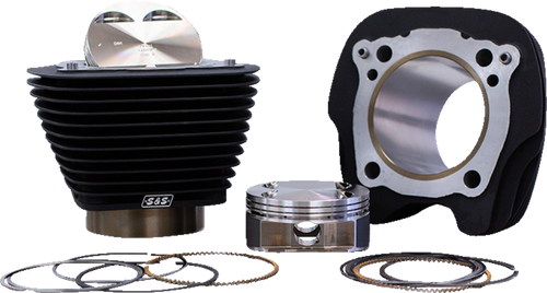 Last Chance S&S  910-0844 129" Big Bore Kit Wrinkle Black M8 Harley 17-24