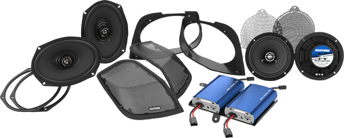 Hogtunes Retro Kit Speaker 6X9 Amps 14-24 Fl