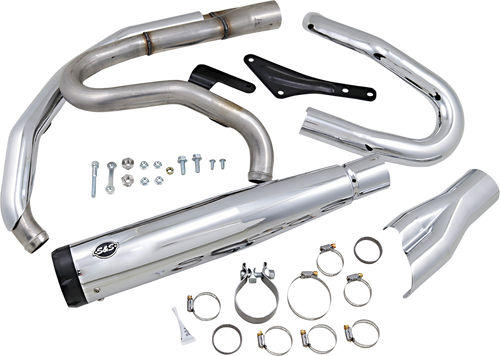 S&S CYCLE 550-0858 SuperStreet 2:1 Exhaust System - Chrome