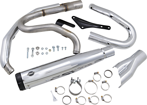 S&S CYCLE 550-0858 SuperStreet 2:1 Exhaust System - Chrome