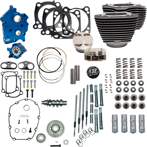 S&S 310-1230 132" Power Pack 550 Gear cam water / twin cooled m8