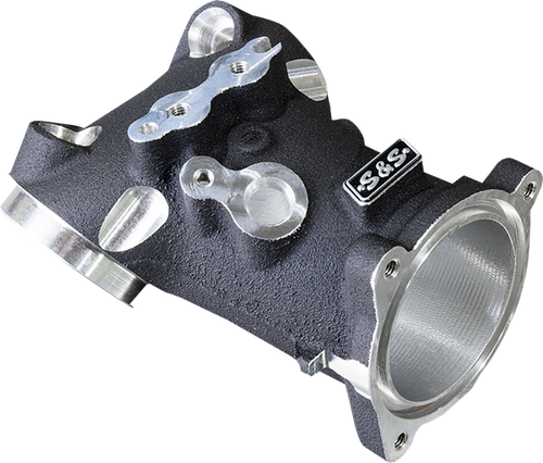 S&S CYCLE 160-0276 CNC-Ported 55 mm Intake Manifold - M8 55 mm Black