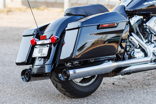 S&S 550-1079 4.5" chrome GNX Mufflers 95-16 FL touring Harley