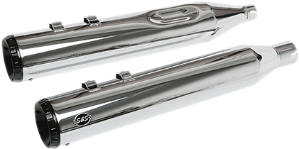 S&S CYCLE 550-0991 GNX Slip-On Mufflers - 4-1/2" Chrome M8 FL