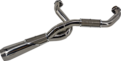 Trask TM-5130PO 2:1 Big Sexy Polished Exhaust M8 Softail 18-25 2 into 1