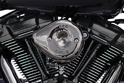S&S CYCLE 170-0782 Stealth Teardrop Air Cleaner Kit - M8 Lava Chrome